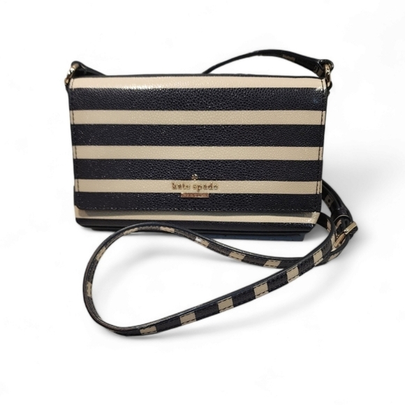 Nwt! Kate Spade Cedar Street Stripe Aster small crossbody shoulder bag - Picture 4 of 13